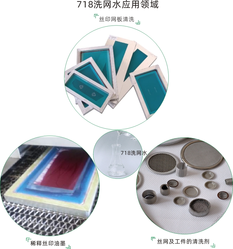 718洗網(wǎng)水應用領域